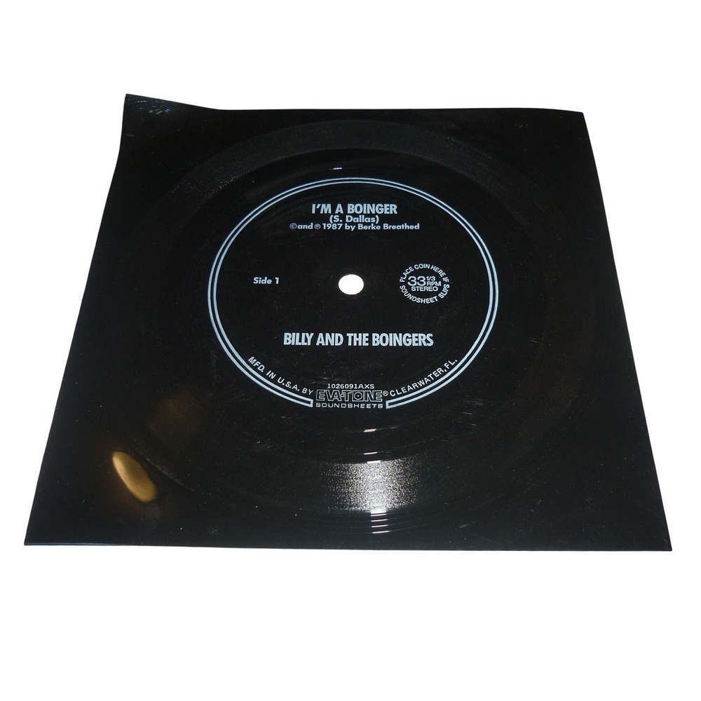 Billy and the Boingers Im a Boinger 7in Flexi Disc 1987 Bloom County